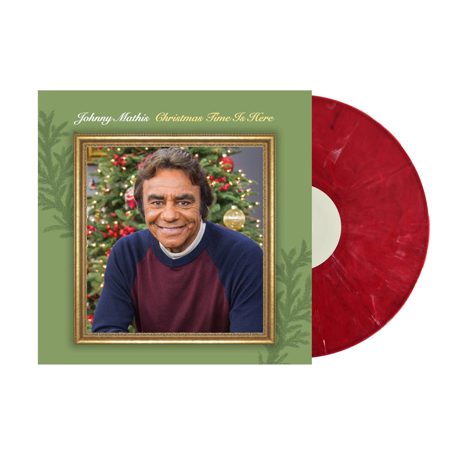 Johnny Mathis - Christmas Time Is Here Exclusive Limited Edition Holy Red colored Vinyl LP Record