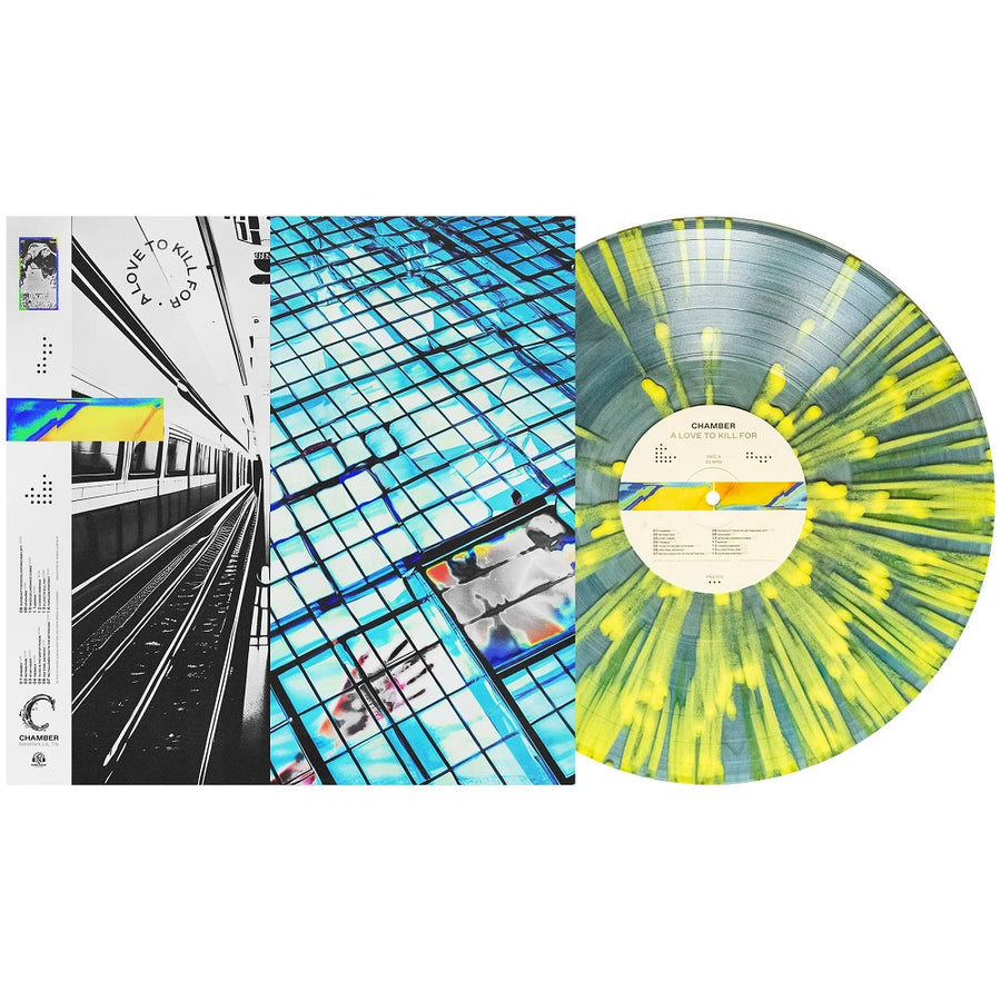 Chamber - A Love To Kill For Exclusive Limited Edition Clear W/ Black & Blue Smoke W/ Yellow Splatter Vinyl LP