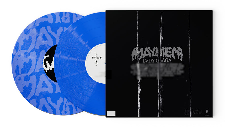 Lady Gaga MAYHEM Exclusive Opaque Blue Vinyl 2LP Alt Cover + Poster with Bonus songs