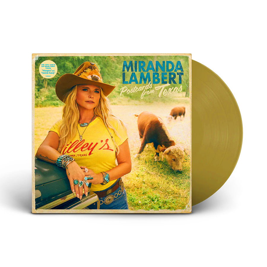 Miranda Lambert Postcards From Texas Spotify Exclusive Opaque Gold Color Vinyl LP Record