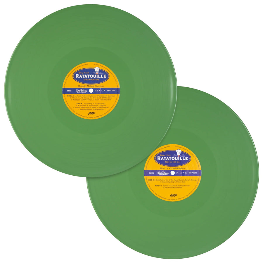 Ratatouille Original Motion Picture Soundtrack Limited Edition Solid Green Colored 2LP Vinyl