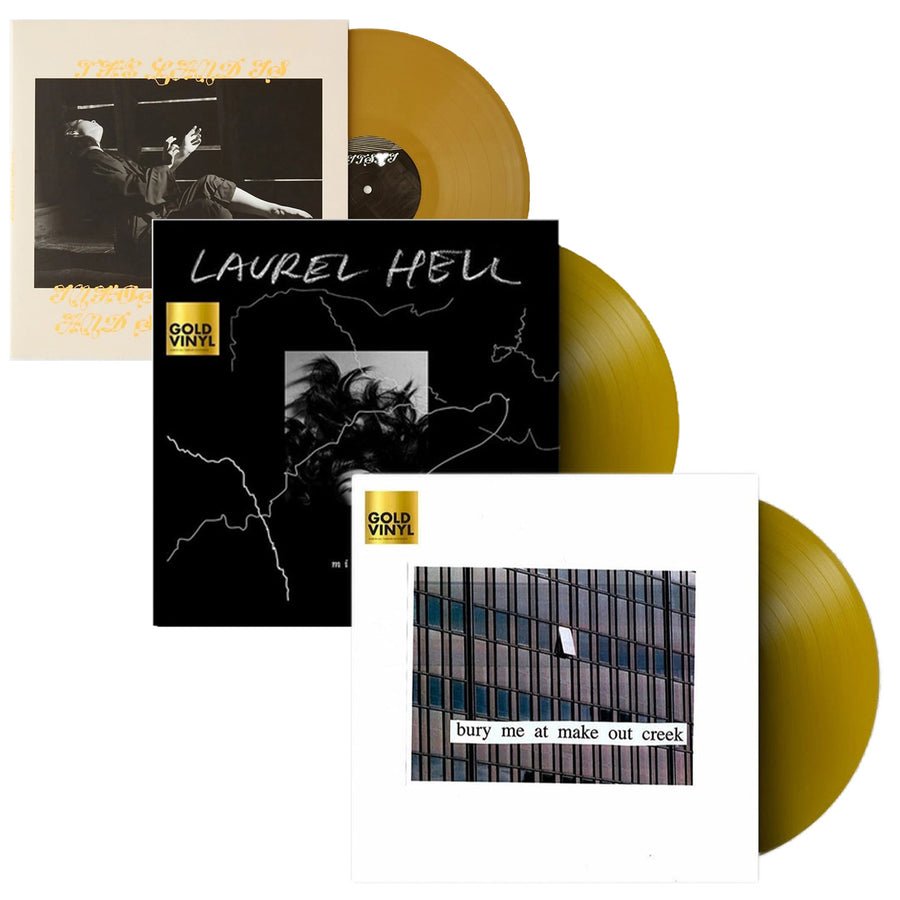 Mitski - Bury Me At Makeout Creek, The Land Is Inhospitable & So Are We & Laurel Hell Exclusive Limited Edition Gold Color 3xLP Vinyl Bundle Pack