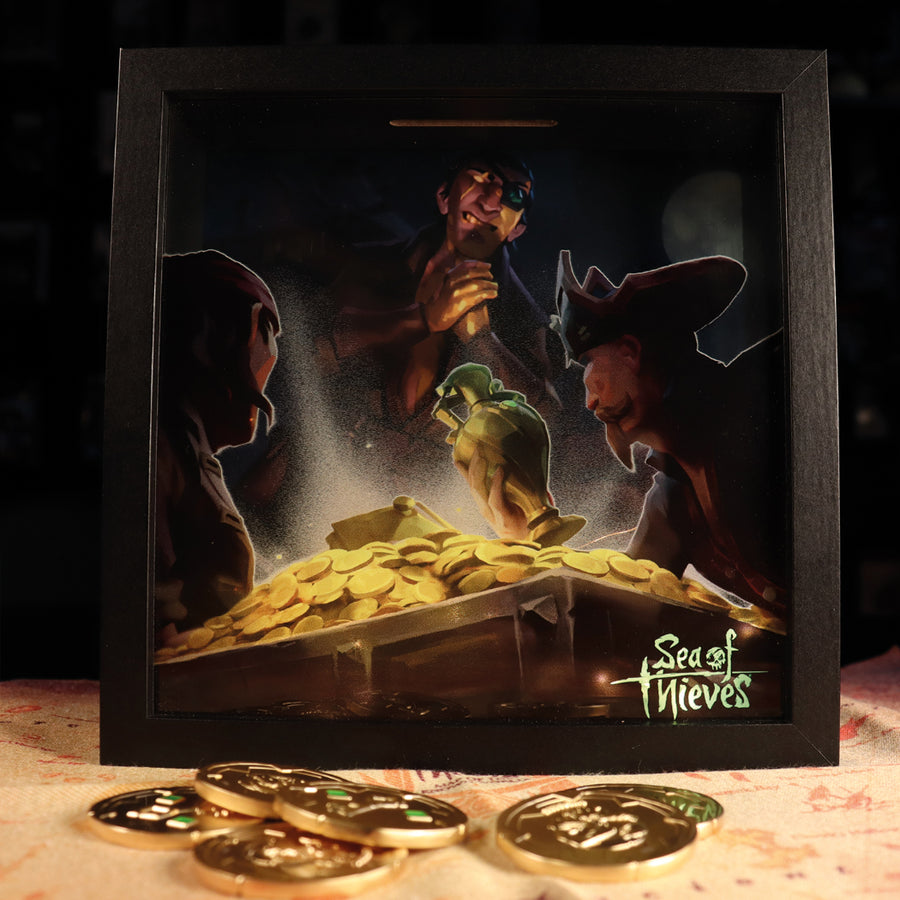 Sea of Thieves Gold Hoarders Glass Money Box