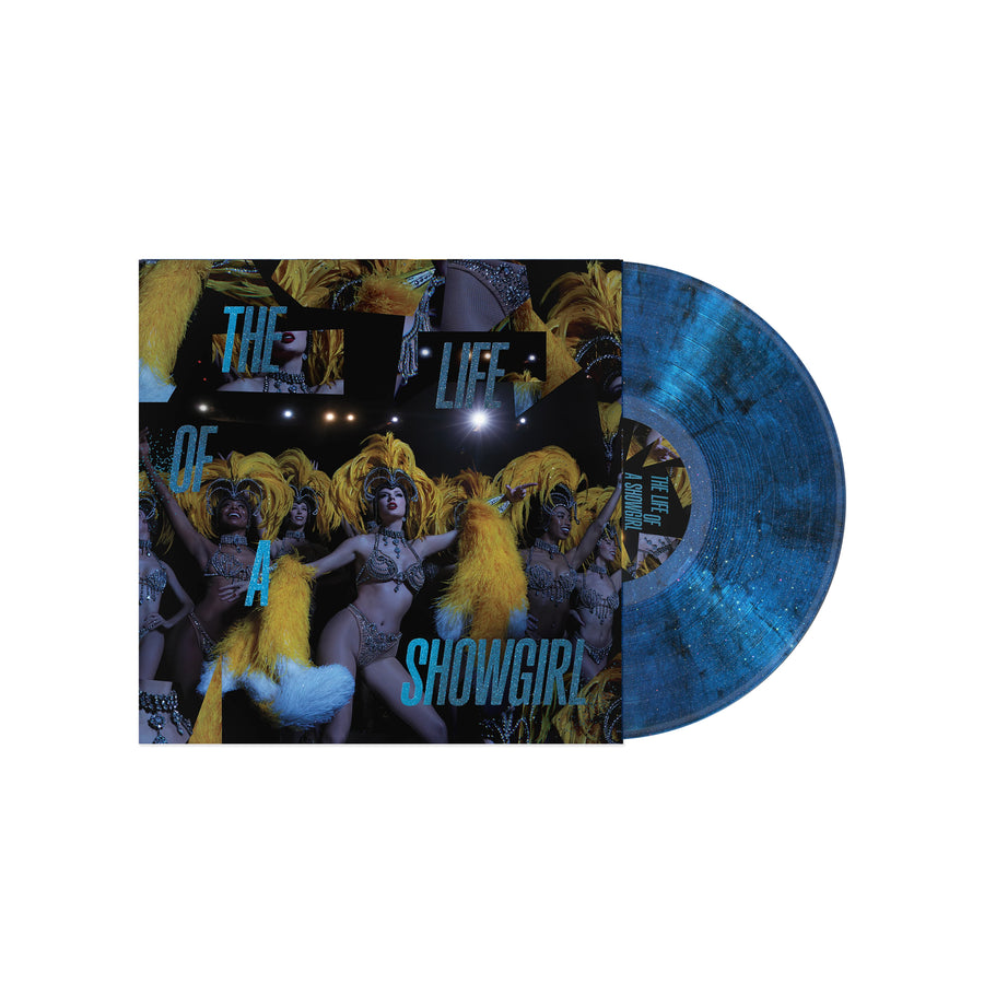 Taylor Swift The Life of a Showgirl: Baby, That's Show Business Edition (Lakeside Beach Blue Sparkle) Vinyl LP
