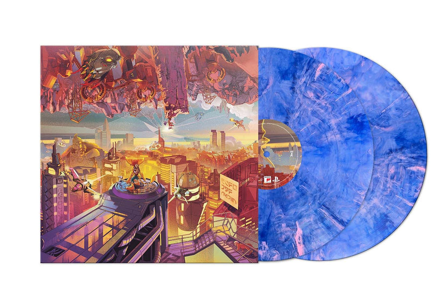 Ratchet & Clank Rift Apart (Original Game Soundtrack) Blue with Pink Marble Swirl Vinyl 2XLP