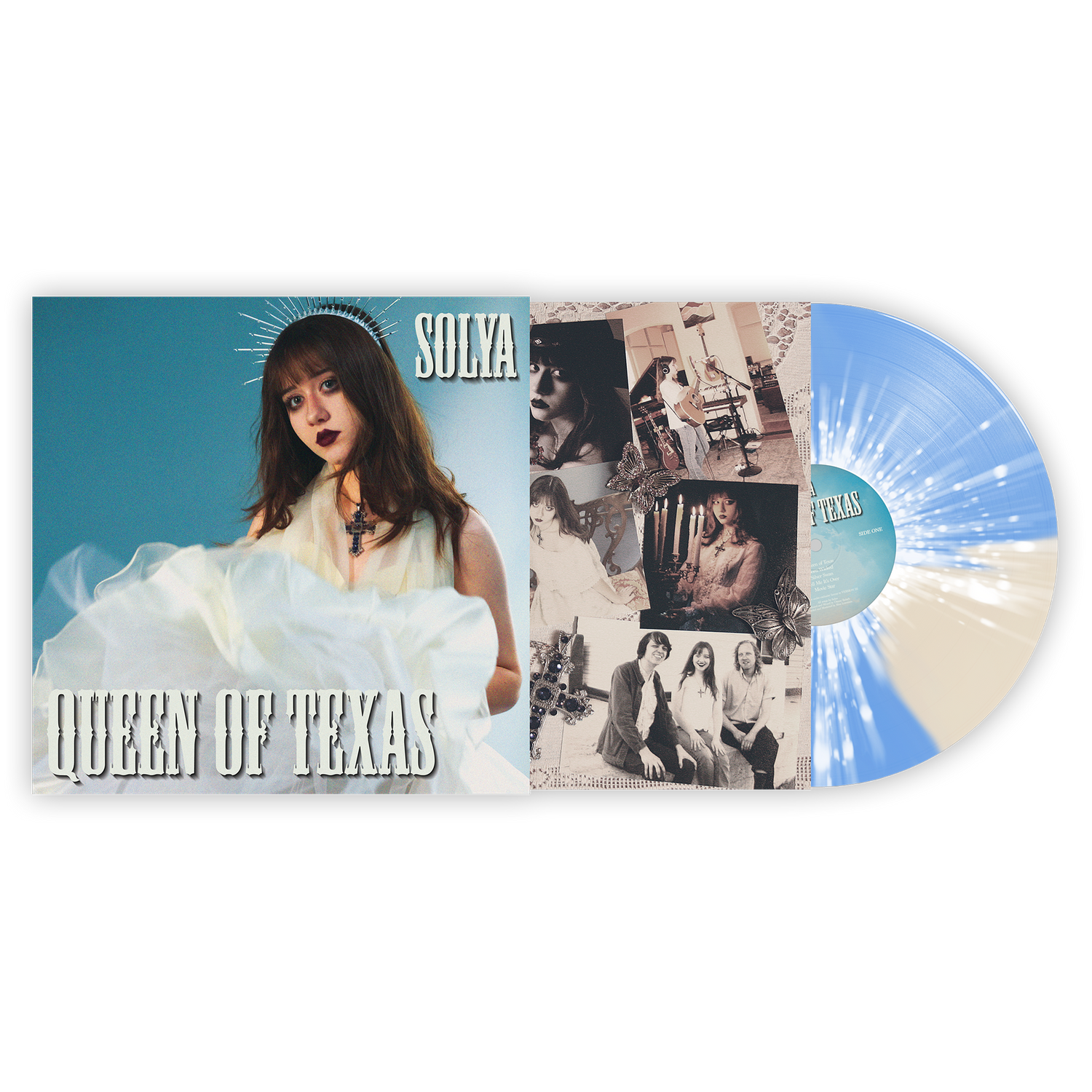 Solya - Queen of Texas Blue & Pearl Vinyl LP (Spotify Fans First