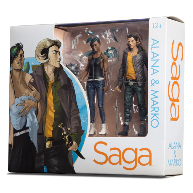 Saga Action Figure Alana and Marko Collectible 5-Inch-Scale Toys
