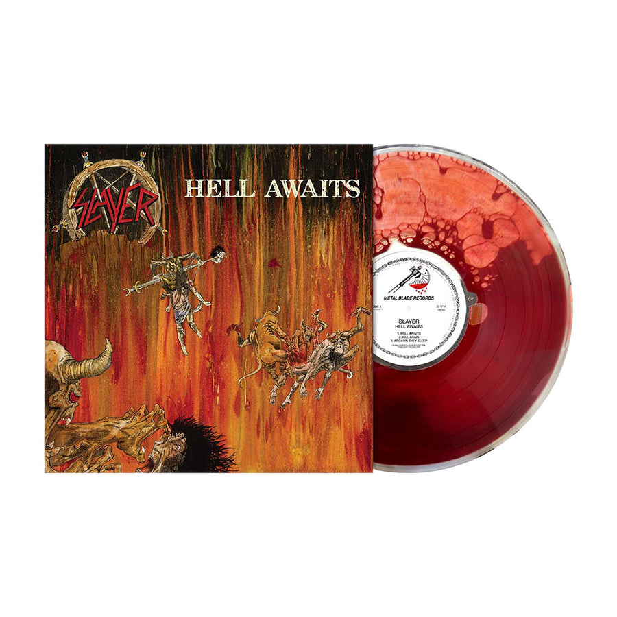 Slayer Hell Awaits 40th Anniversary “Blood” Filled Vinyl LP Limited Edition of 666
