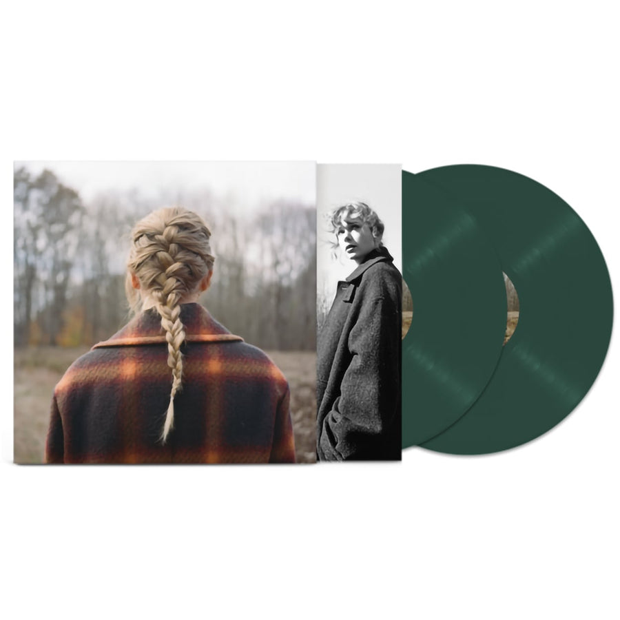 Taylor Swift - Evermore Deluxe Edition Opaque Green Color 2x LP Vinyl Record