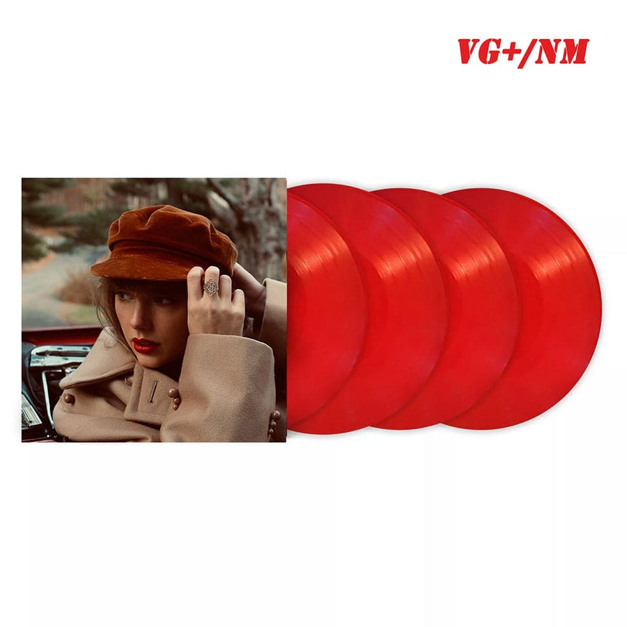 Taylor Swift - Red (Taylor's Version) Exclusive Red Color 4x LP Vinyl Record VG+/NM