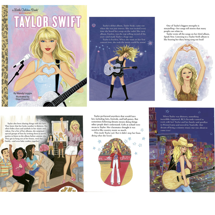 Taylor Swift - Fearless (Taylors Version) Exclusive Red Vinyl 3LP with Taylor Swift A Little Golden Book Biography Picture Book