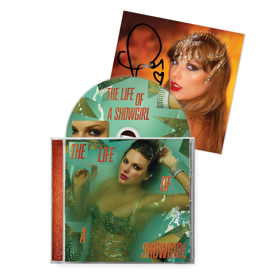 Taylor Swift The Life of a Showgirl CD W/ Hand Signed Photo 1 (4.7