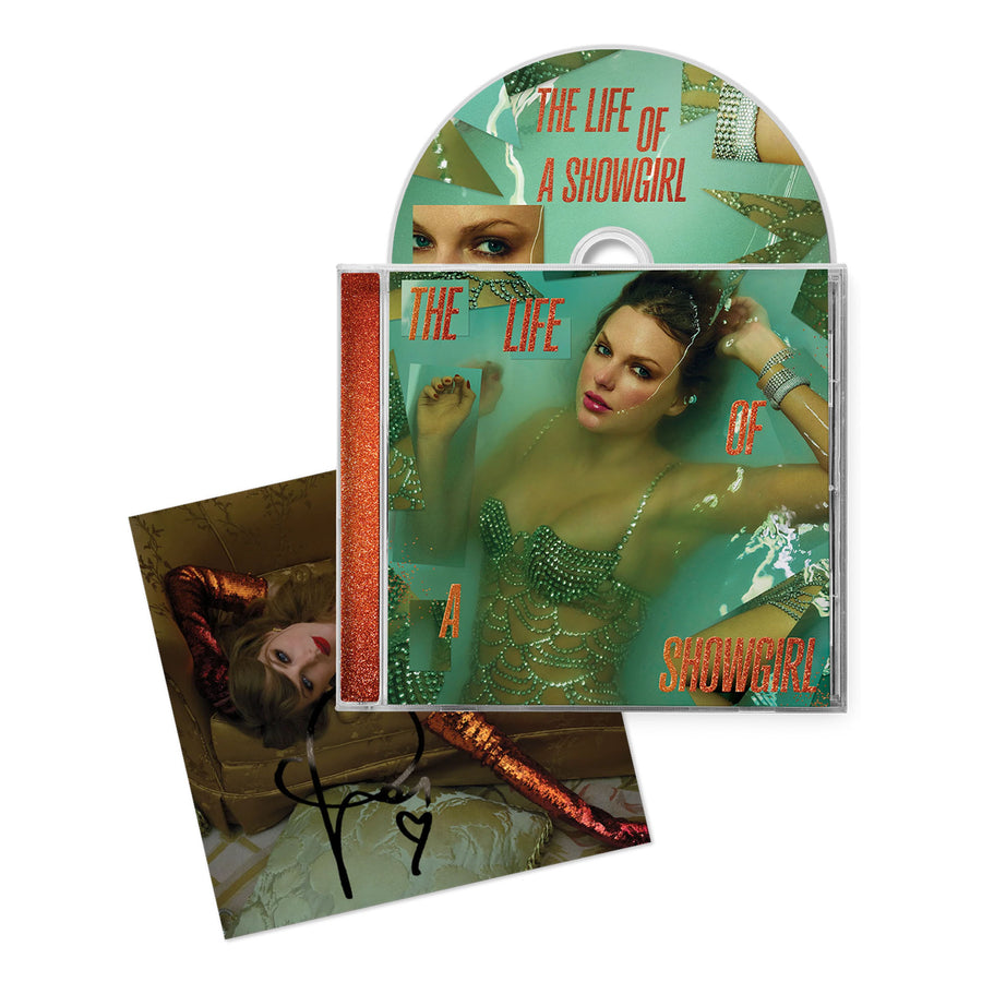 Taylor Swift The Life of a Showgirl CD W/ Hand Signed Photo 2 (4.7