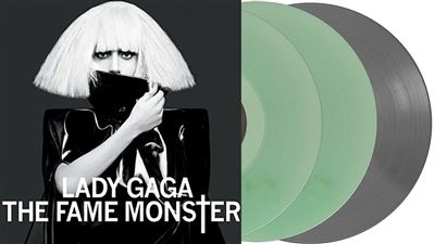 Lady Gaga Fame Monster Limited Edition Silver & Green Vinyl 3LP