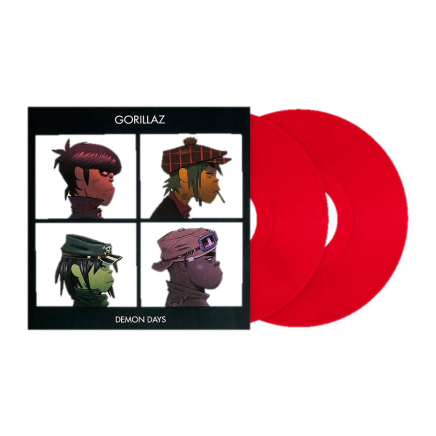 The Gorillaz - Demon Days Exclusive Limited Edition 2XLP Red Translucent Vinyl [LP_Record] Club Edition