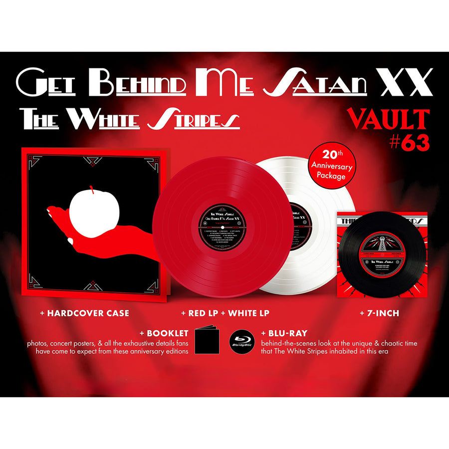 Thirdman Record The White Stripes Get Behind Me Satan XX Red Withe 2LP Vinyl with 7-Inch Vault Package #63