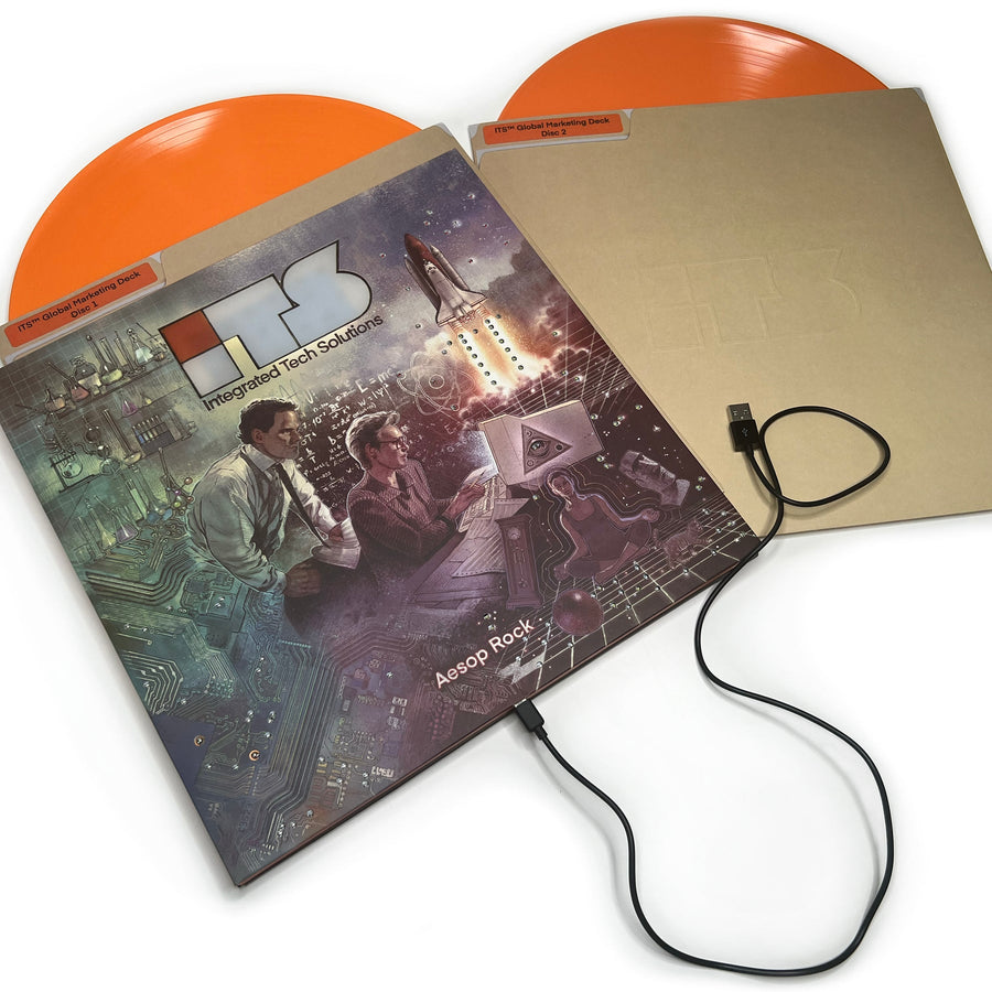 Aesop Rock ‎- Integrated Tech Solutions Exclusive Limited Opaque Orange Color Vinyl 2x LP