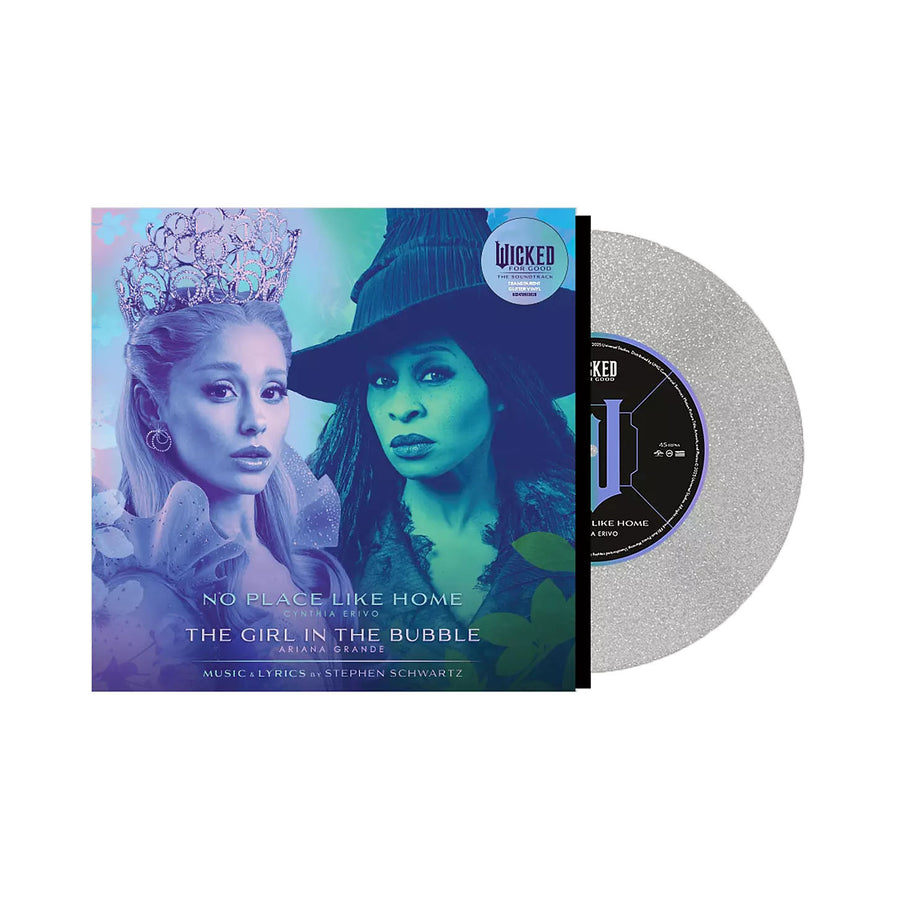 Wicked Musical No Place Like Home and The Girl in the Bubble 7-inch Glitter Vinyl Single