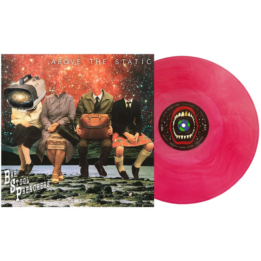 The Bar Stool Preachers  - Above The Static Exclusive Limited Edition Beer & Red Galaxy Vinyl LP