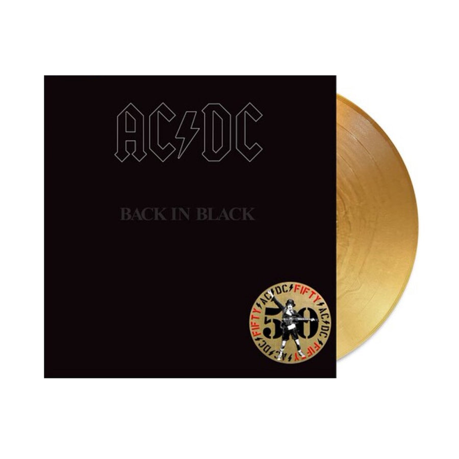 AC/DC - Back in Black 50th Anniversary Exclusive Limited Gold Color Vinyl Rock LP