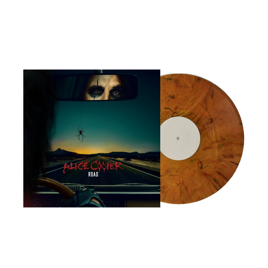Alice Cooper - Road Exclusive Limited Edition Transparent Orange/Black Marbled Color Vinyl LP Record