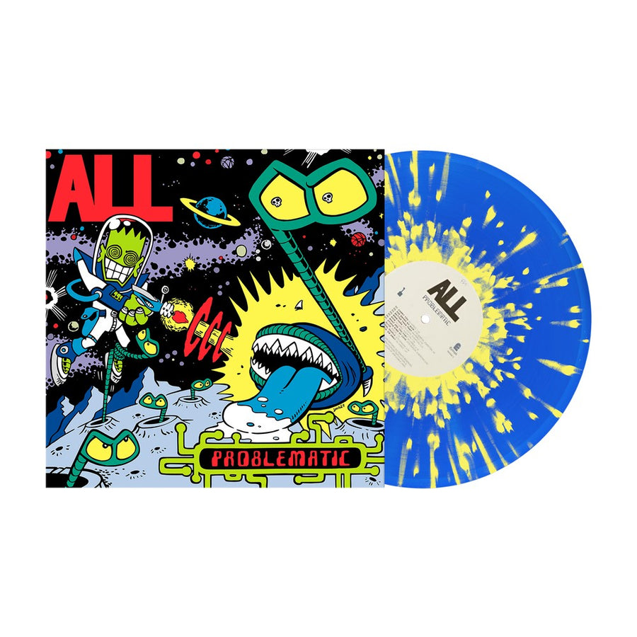 ALL - Problematic Exclusive Limited Translucent Blue/Opaque Yellow Splatter Color Vinyl LP