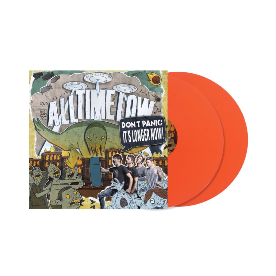 All Time Low - Don't Panic: It's Longer Now Exclusive Limited Orange Color Vinyl 2x LP