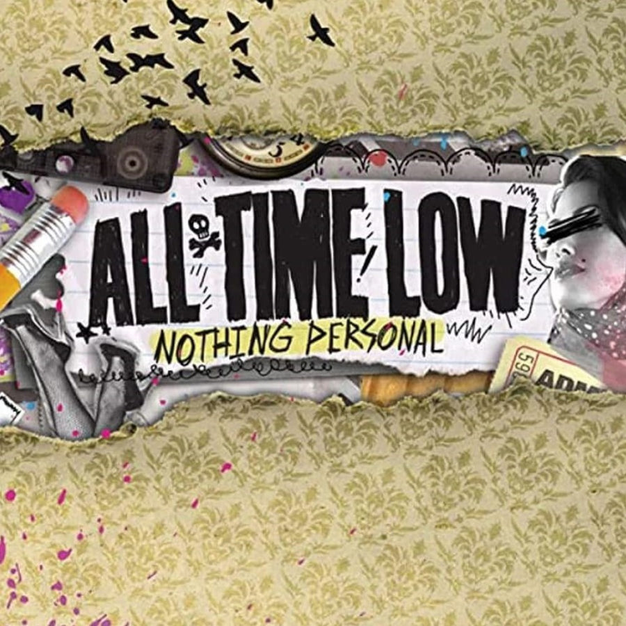 All Time Low - Nothing Personal Exclusive Limited Clear/Gold/Pink Splatter Color Vinyl LP