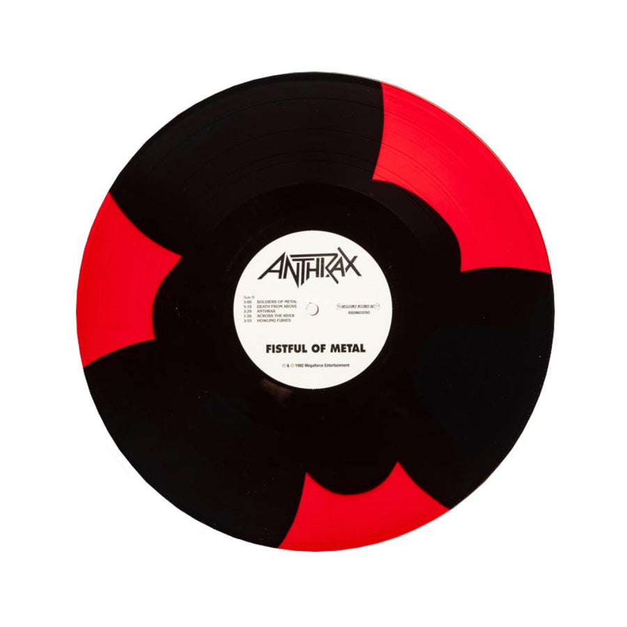 Anthrax - Fistful of Metal Exclusive Limited Edition Black/Red Triple Button Color Vinyl LP