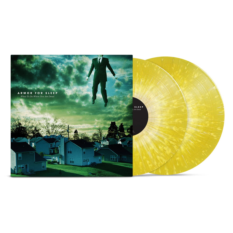 Armor For Sleep - What To Do When You Are Dead Exclusive Yellow/White Splatter Color Vinyl 2x LP Limited Edition #1000 Copies