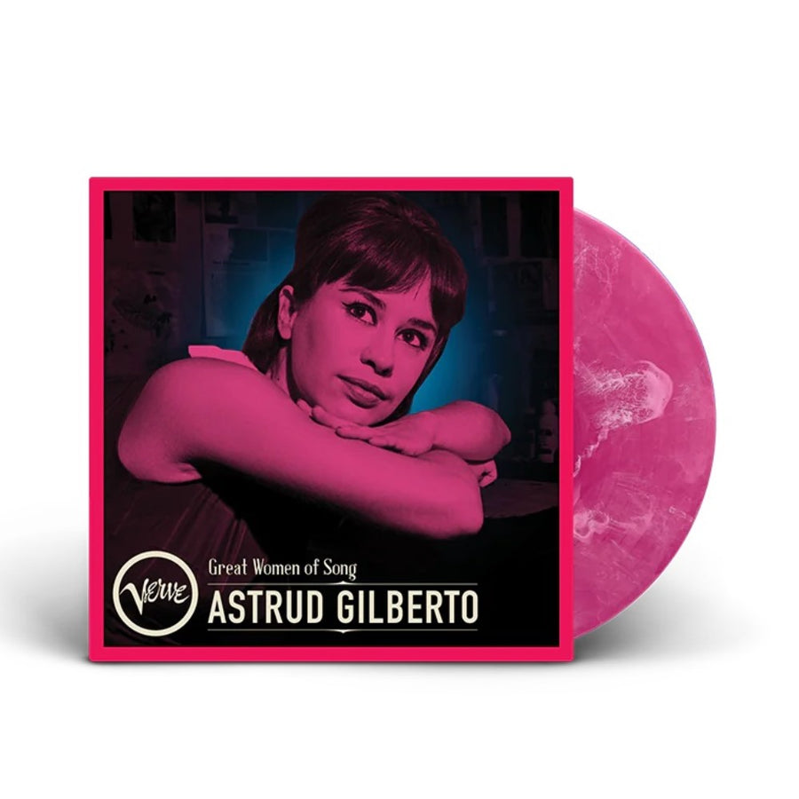 Astrud Gilberto - Great Women Of Song Exclusive Limited Neon Pink/Black Marble Color Vinyl LP