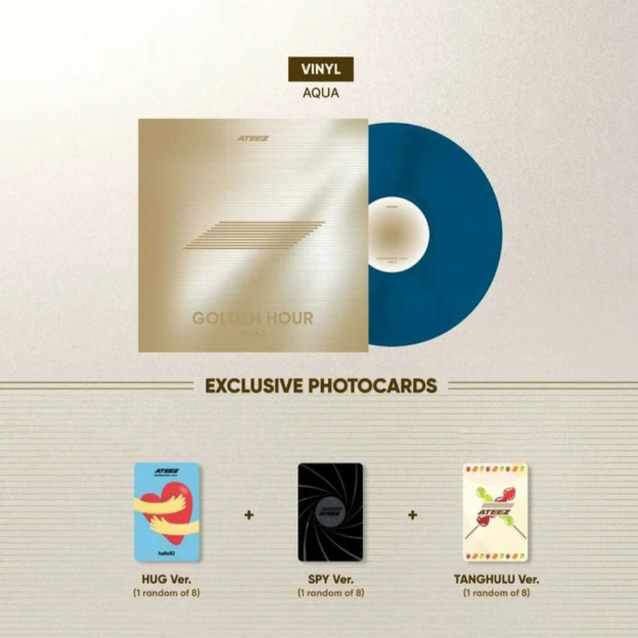 Ateez - Golden Hour: Part.1 Exclusive Limited Aqua Color Vinyl LP