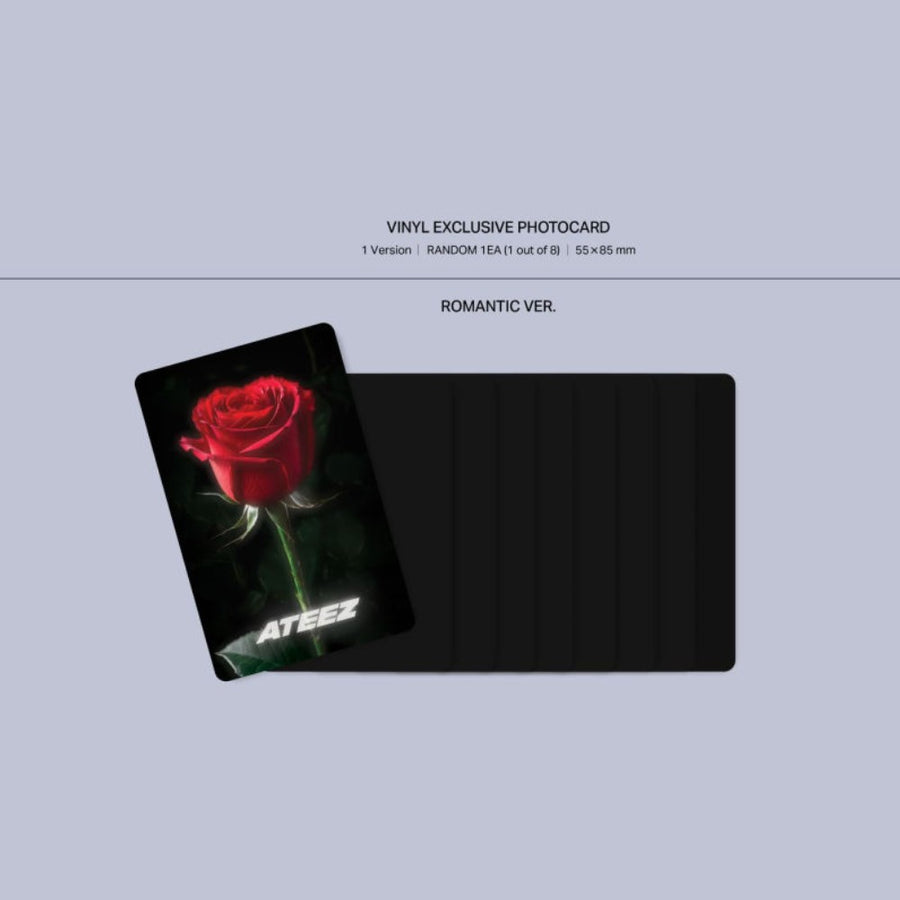 Ateez - Golden Hour: Part 2 Exclusive Limited Ruby Rose Color Vinyl LP Record + Photocard