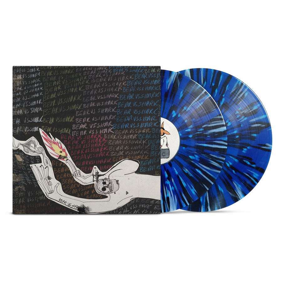 Bearvsshark - Right Now Terrorhawk Exclusive Blue with Black White Splatter Color Vinyl 2x LP