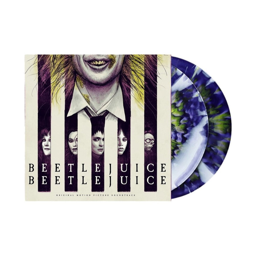 Beetlejuice Beetlejuice Original Motion Picture Soundtrack Exclusive Limited White/Purple Swirl/Lime Green Splatter Color Vinyl 2x LP