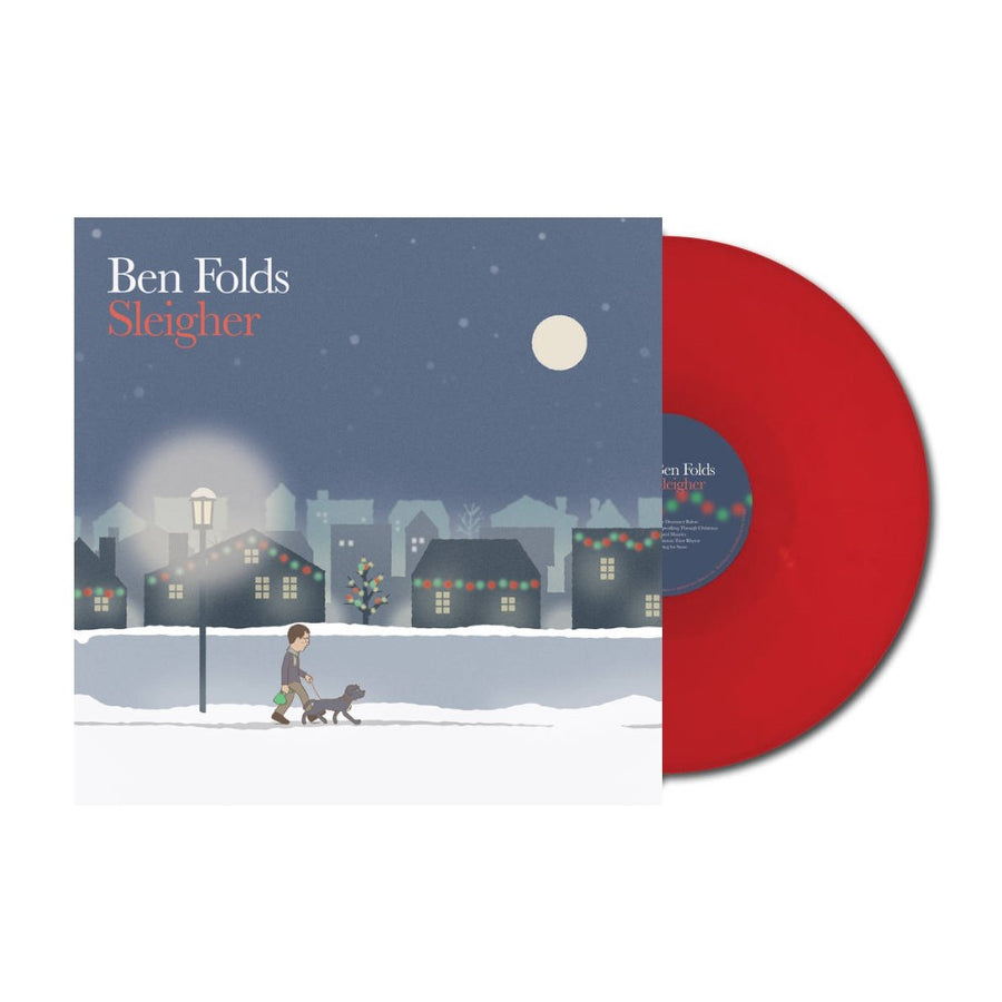 Ben Folds - Sleigher Exclusive Limited Autographed Rudolph Red Color Vinyl LP