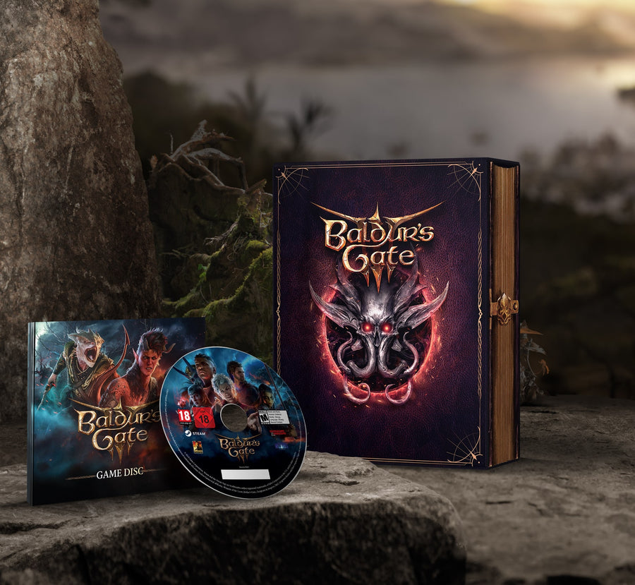 Baldur’s Gate 3 Deluxe Edition Video Game PC Edition with Stickers & Soundtrack