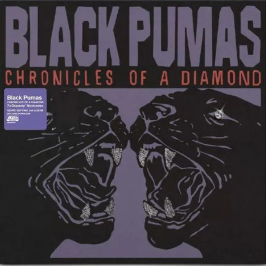 Black Pumas - Chronicles of a Diamond Exclusive Limited Edition Clear/Red/Purple Splatter Color Vinyl LP Record