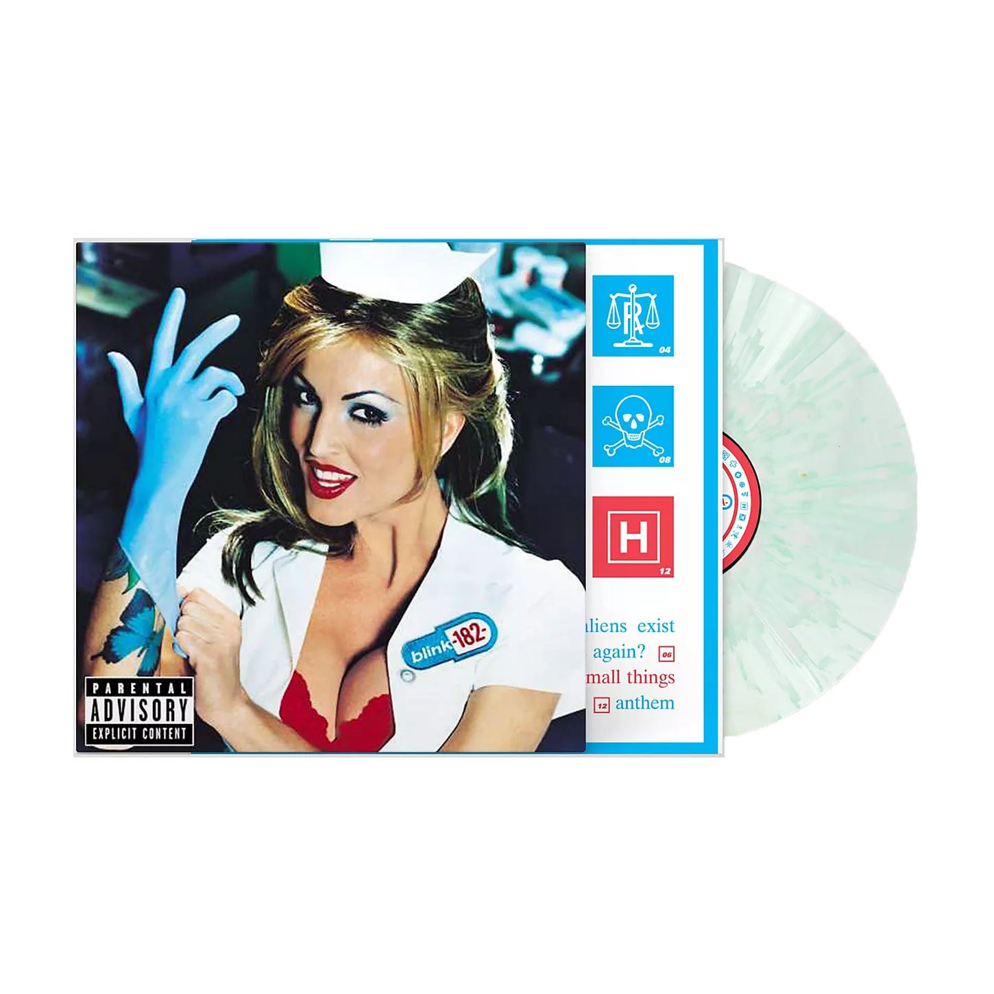 Blink-182 Enema Of The State Exclusive Green Glass Splatter Vinyl