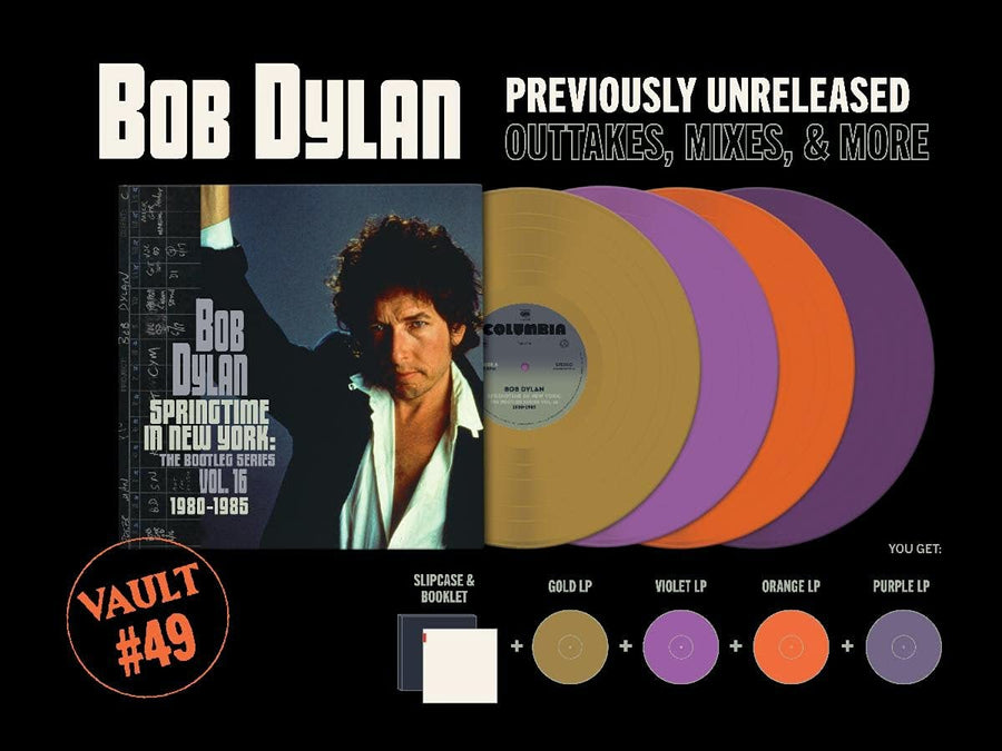 Bob Dylan - Springtime In New York: The Bootleg Series Vol.16 1980 - 1985 Exclusive Limited Multi Colored Vinyl 4x LP Box Collection