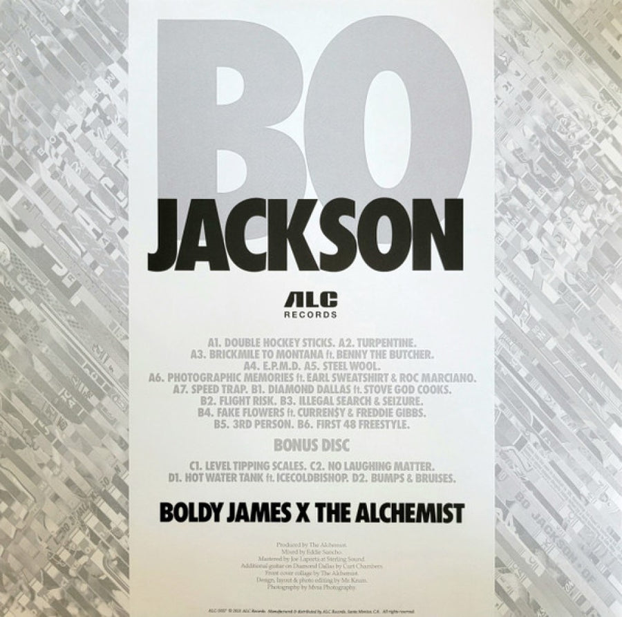 Boldy James, Alchemist - Bo Jackson Exclusive Limited Edition Blue Colored Vinyl 2x LP Record