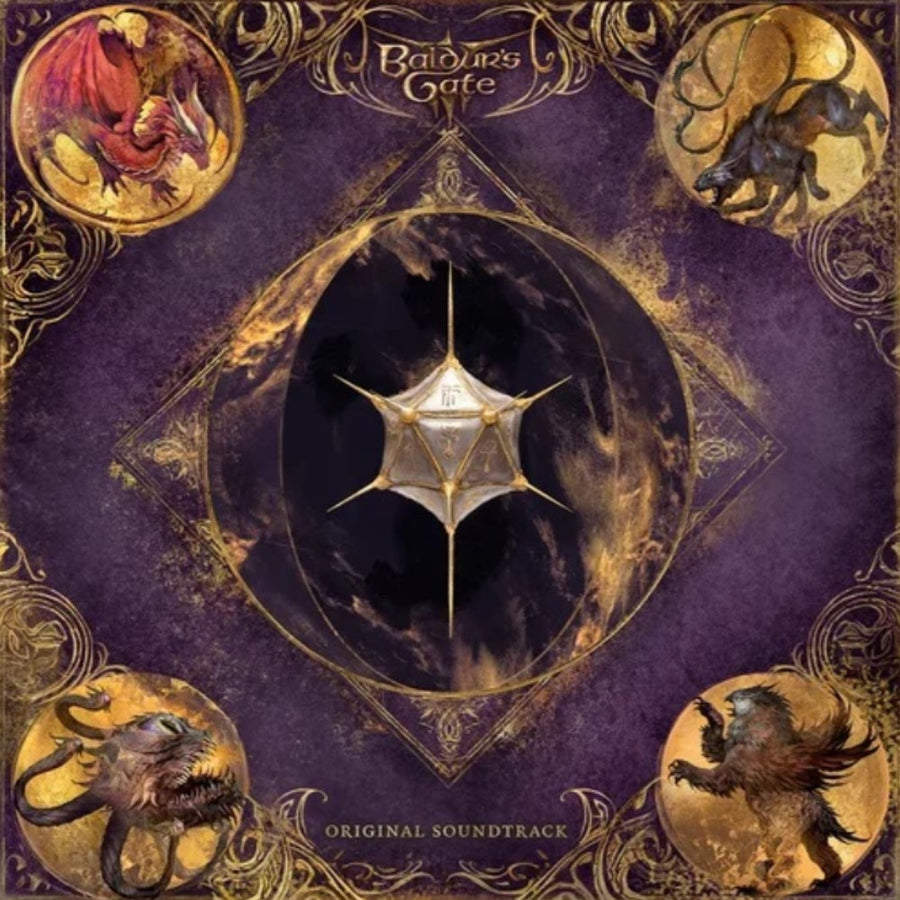 Borislav Slavov - Baldur’s Gate 3 Soundtrack Exclusive Limited Purple Marble Color Vinyl LP Bundle Pack