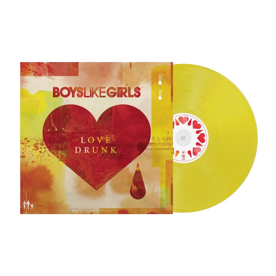 Boys Like Girls - Love Drunk Exclusive Lemon Color Vinyl LP Limited Edition #1000 Copies