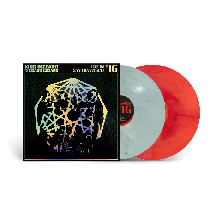 King Gizzard & The Lizard Wizard - Live In San Francisco ’16” Deluxe Edition Golden Sunburst/Bay Fog Colored Vinyl 2x LP Record