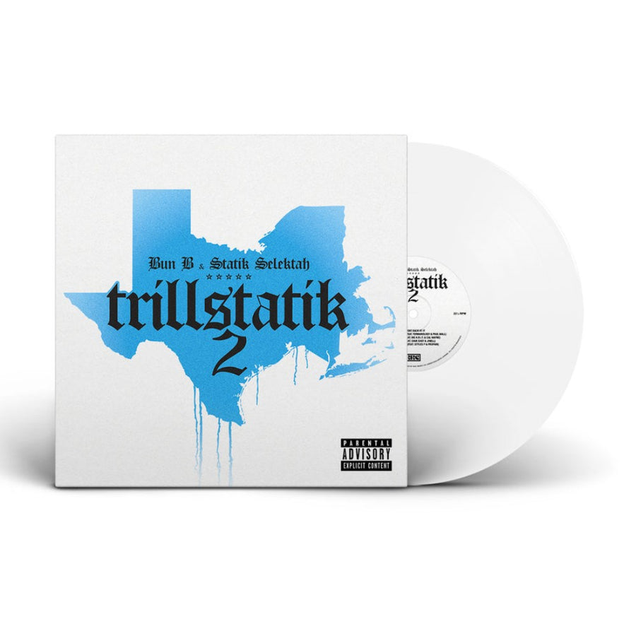 Bun B & Statik Selektah - Trillstatik 2 Exclusive White Color Vinyl LP Limited Edition #200 Copies