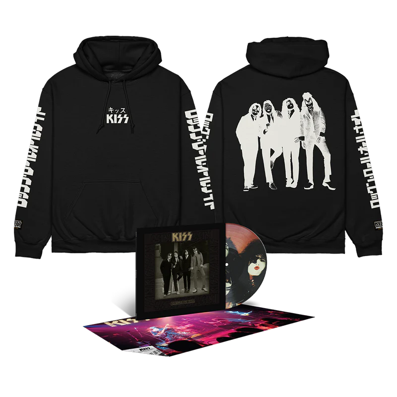 Kiss Dressed To Kill 50th Anniversary Deluxe Picture Disc (Limited Edition)+ Rock and Roll All Nite Single Sweatshirt