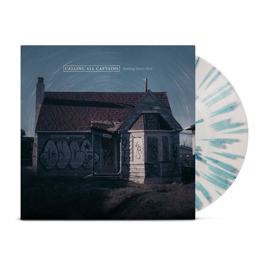 Calling All Captains - Nothing Grows Here Limited Exclusive White/Blue Splatter Color Vinyl LP