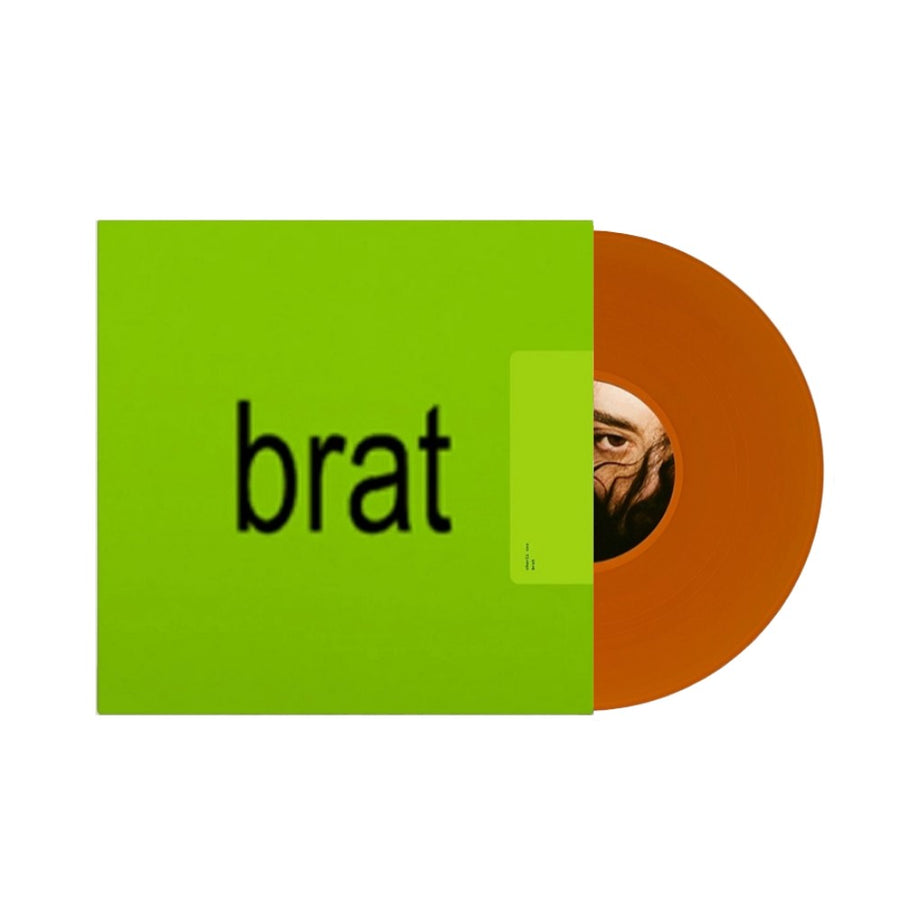 Charli XCX - BRAT Exclusive Limited Translucent Orange Swirl Color Vinyl LP
