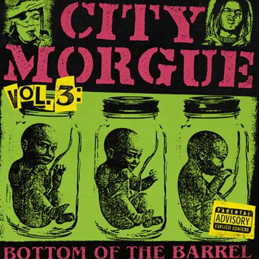 City Morgue Vol. 3 Bottom of The Barrel Exclusive Limited Clear Red/Lime Green Swirl Color Vinyl LP