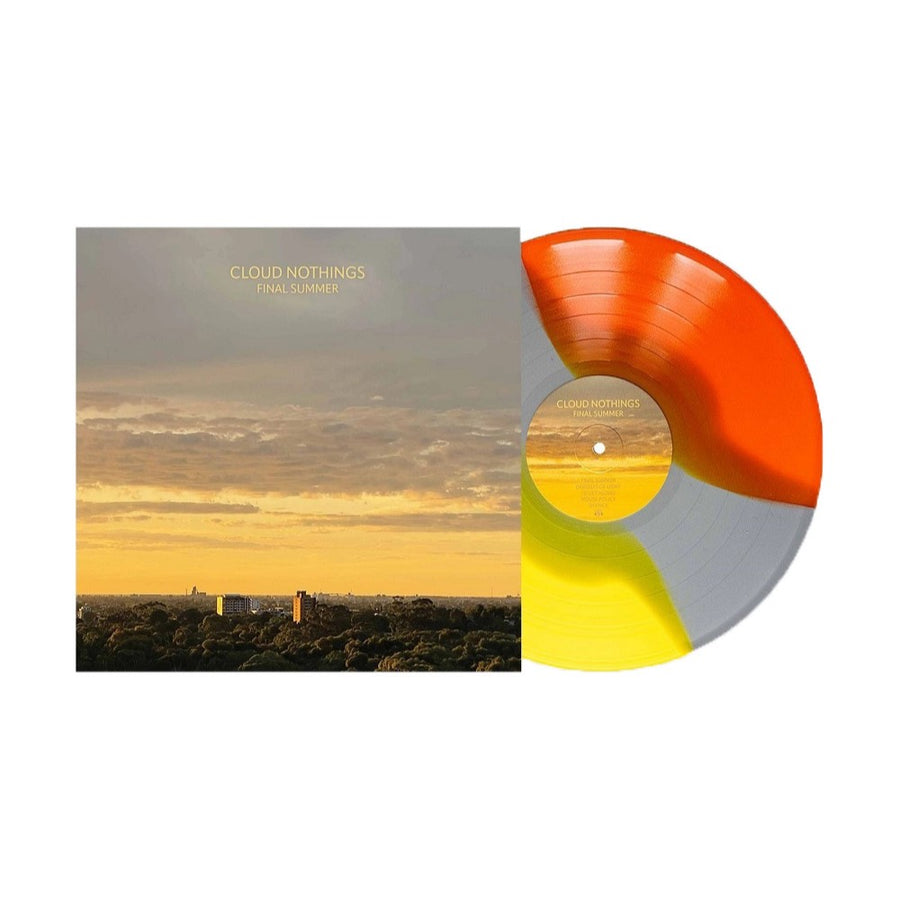 Cloud Nothings - Final Summer Exclusive Limited Orange/Grey/Yellow Tri-Stripe Color Vinyl LP